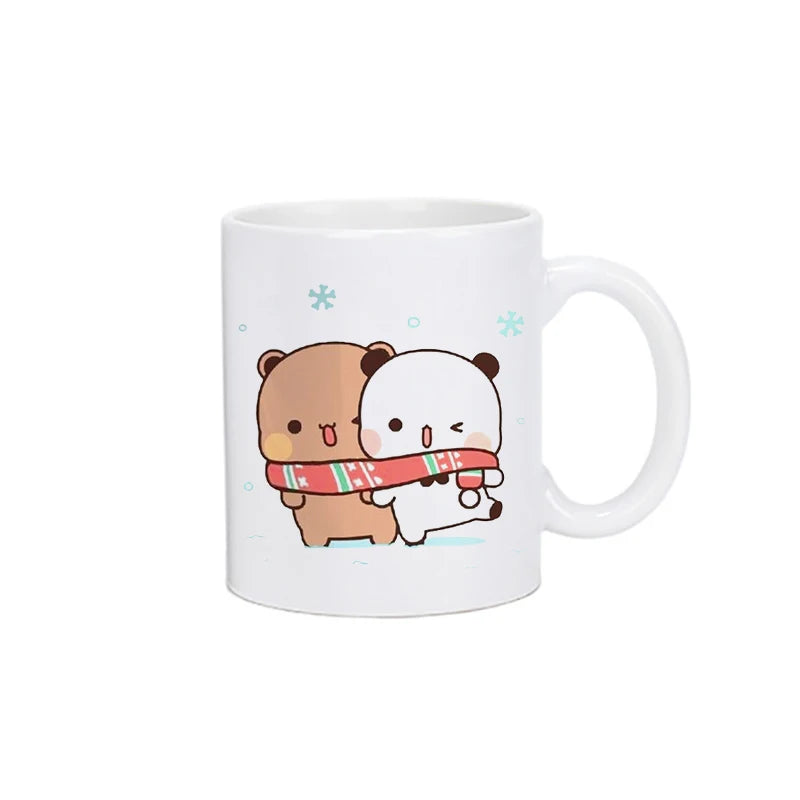 Panda Bear Bubu Dudu Coffee Milk Cup Mocha Cat Panda Bear Couple Creative Present Cute Gift Drinking Tea Cup Mugs