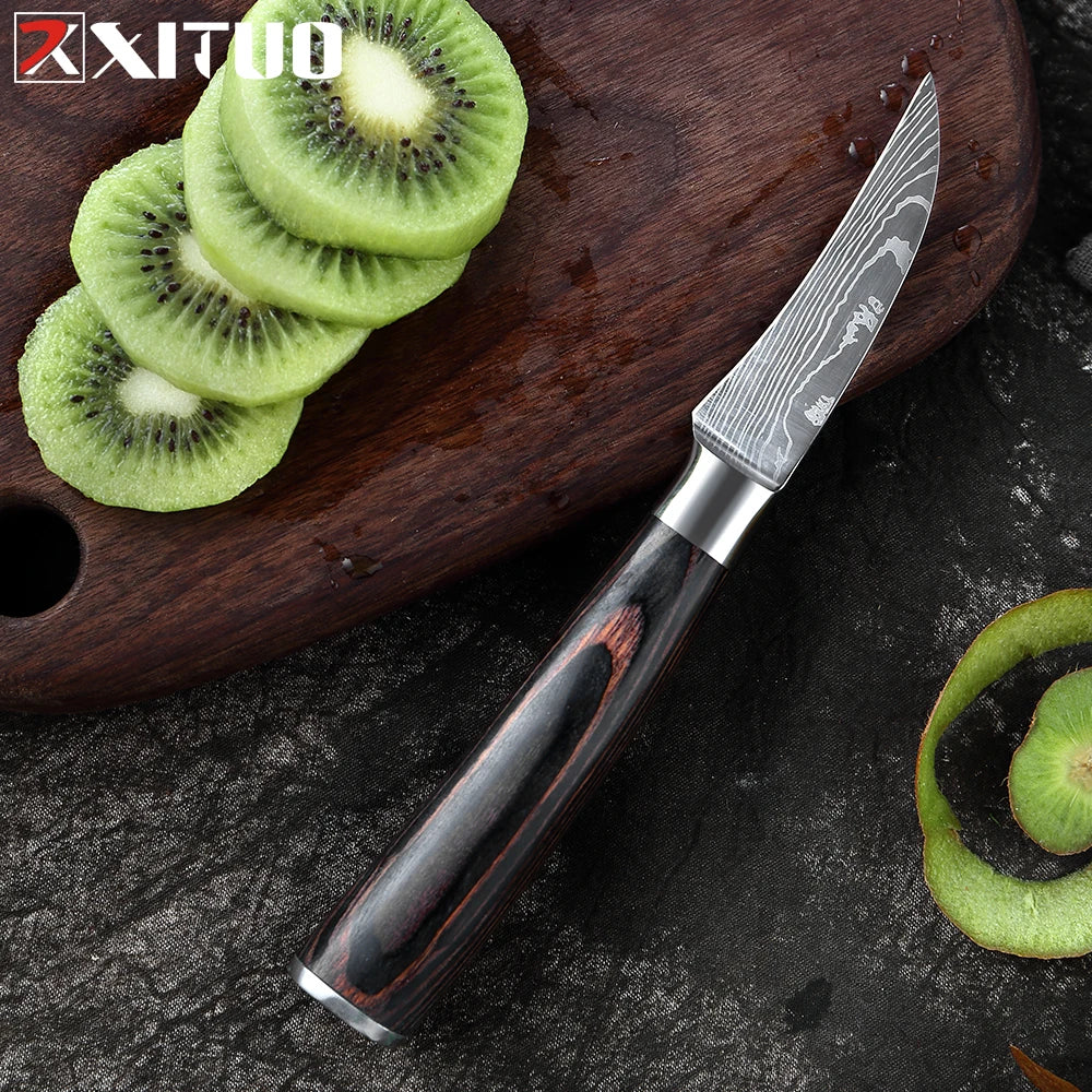 XITUO Kitchen Knife Set 1-9PCS, Mov Stainless Steel.