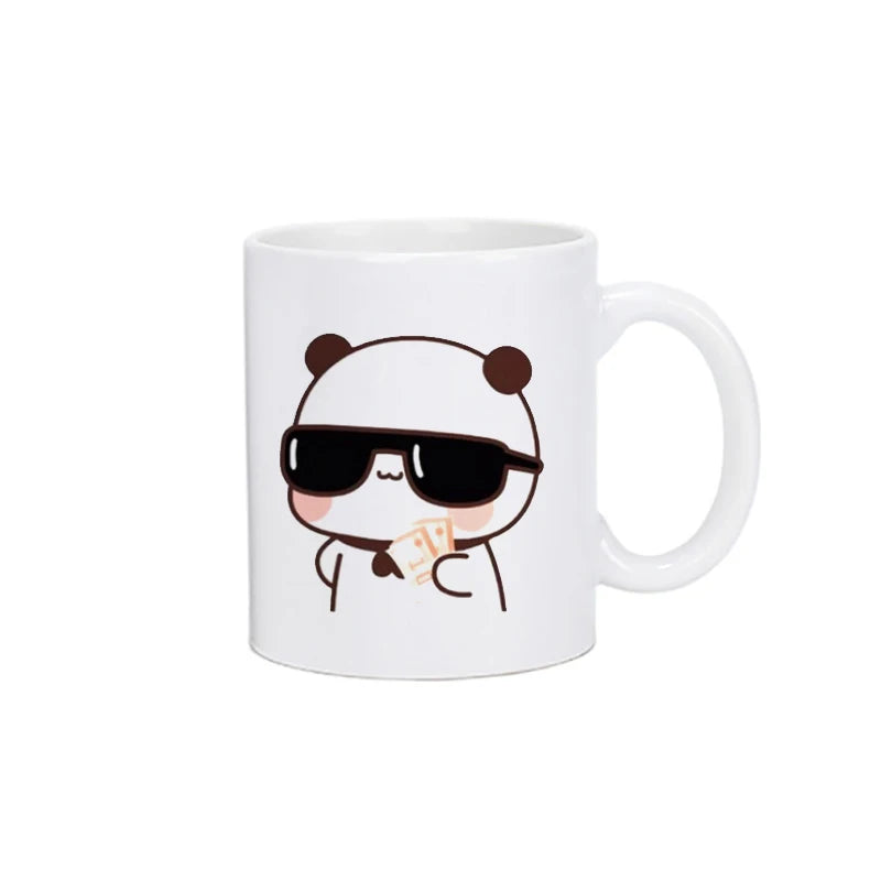 Panda Bear Bubu Dudu Coffee Milk Cup Mocha Cat Panda Bear Couple Creative Present Cute Gift Drinking Tea Cup Mugs