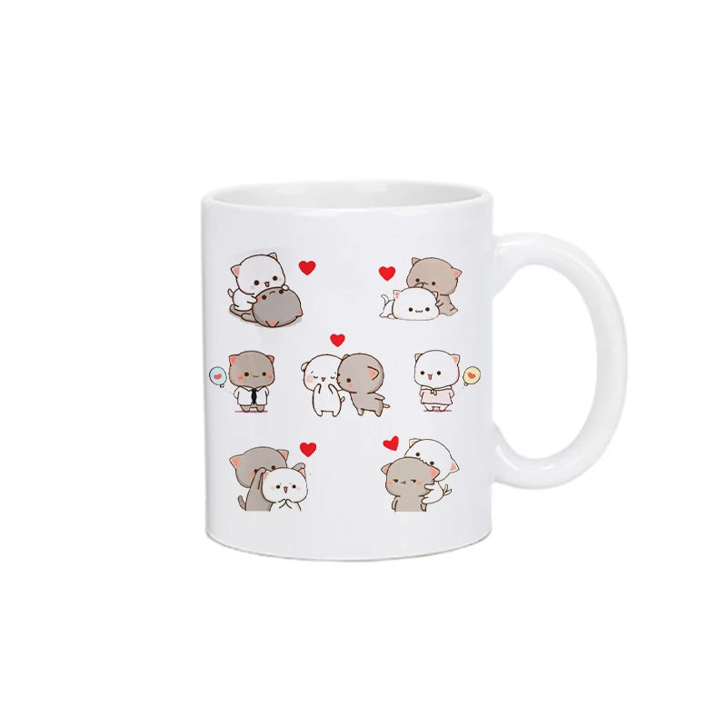 Panda Bear Bubu Dudu Coffee Milk Cup Mocha Cat Panda Bear Couple Creative Present Cute Gift Drinking Tea Cup Mugs