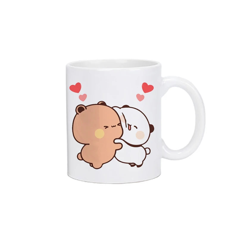 Panda Bear Bubu Dudu Coffee Milk Cup Mocha Cat Panda Bear Couple Creative Present Cute Gift Drinking Tea Cup Mugs