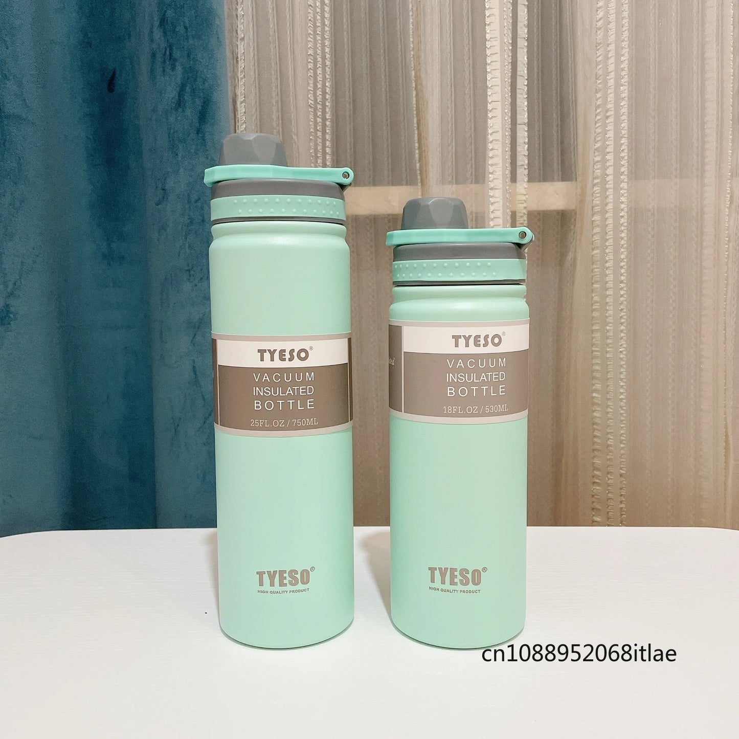 Tyeso Car Insulated Cup Stainless Steel Thermos Bottle Keeps Cold and Heat Thermal Mug Sport Vacuum Flask Travel Water Bottle