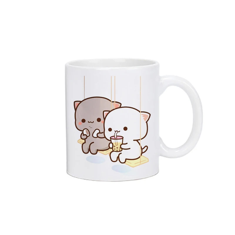 Panda Bear Bubu Dudu Coffee Milk Cup Mocha Cat Panda Bear Couple Creative Present Cute Gift Drinking Tea Cup Mugs