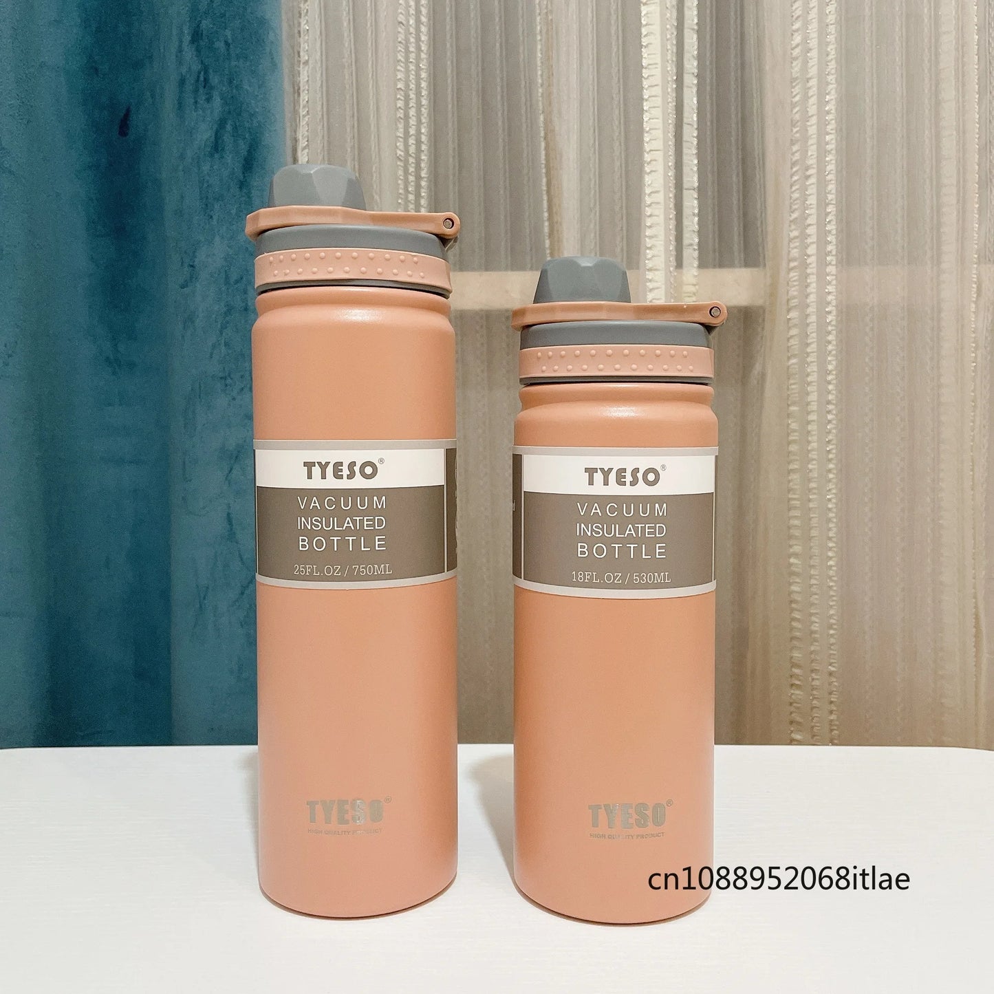 Tyeso Car Insulated Cup Stainless Steel Thermos Bottle Keeps Cold and Heat Thermal Mug Sport Vacuum Flask Travel Water Bottle