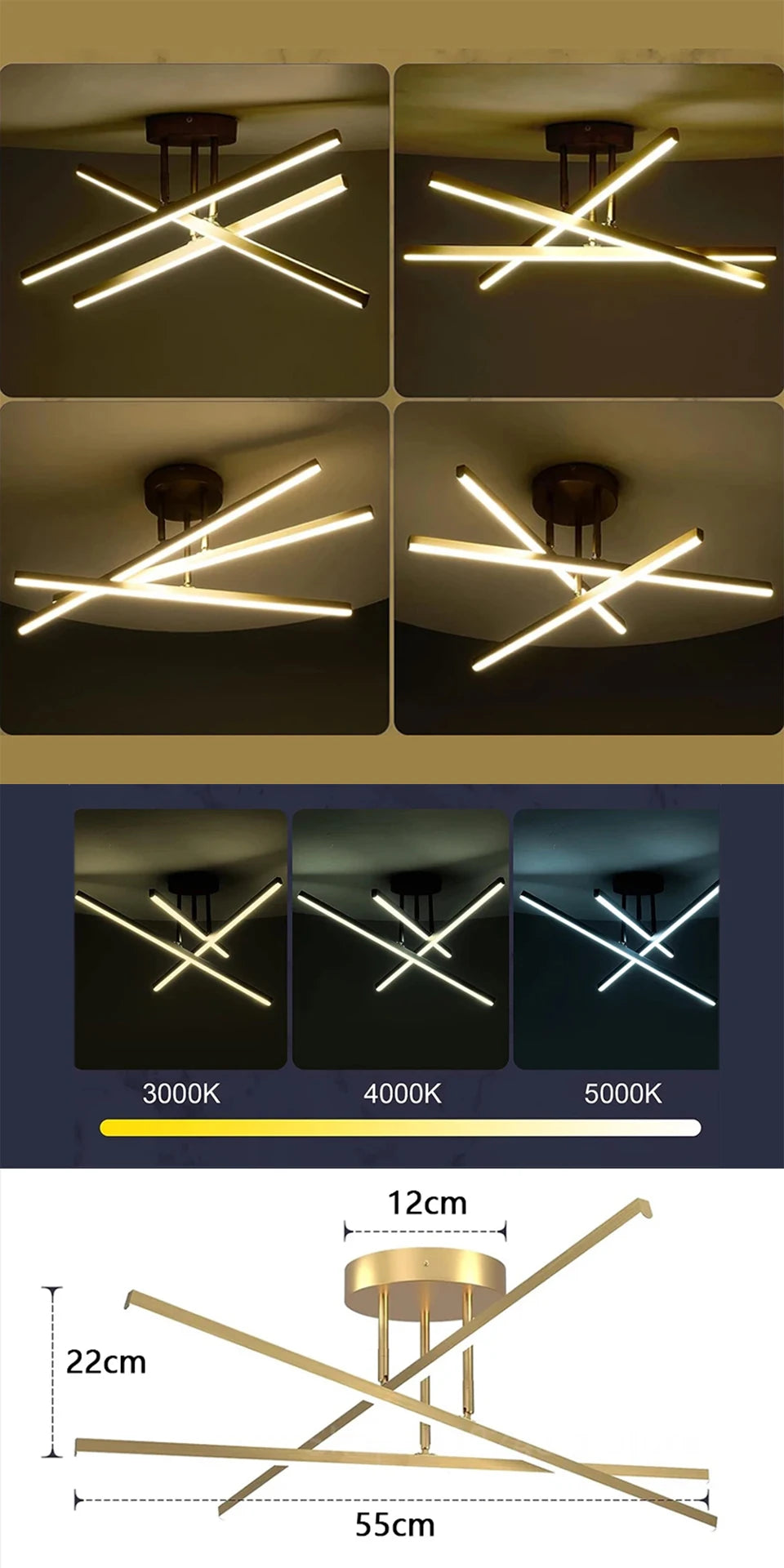 2024 new ceiling lamp Nordic modern LED lamp living room dining room bedroom lights ceiling chandelier