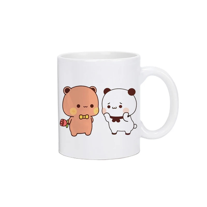 Panda Bear Bubu Dudu Coffee Milk Cup Mocha Cat Panda Bear Couple Creative Present Cute Gift Drinking Tea Cup Mugs