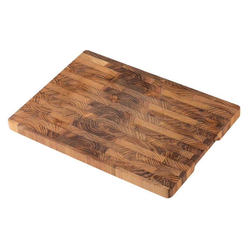 Large Size,High Quality Teak Wood Cutting Board:16.5*11.8 Inch/13.3*9.5 Inch,1 Inch Thick，Suitable